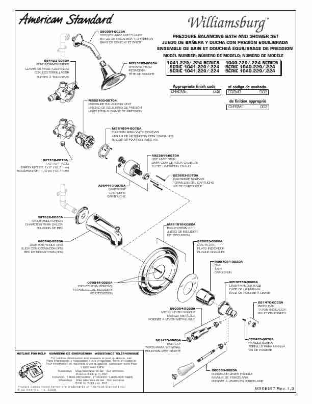 American Standard Outdoor Shower 1040 224 Series-page_pdf